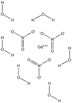 Gadolinium trinitrate hexahydrate 结构式