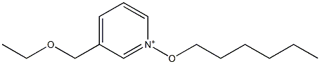 3-(Ethoxymethyl)-1-(hexyloxy)pyridinium Structure