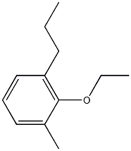 1-エトキシ-2-メチル-6-プロピルベンゼン 化学構造式