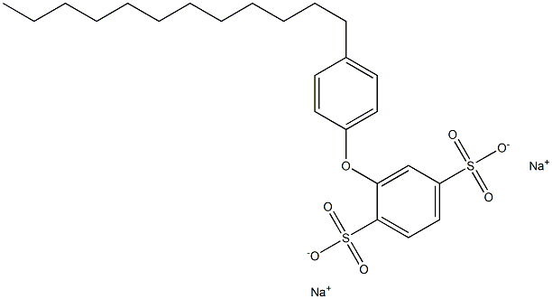 4'-Dodecyl[oxybisbenzene]-2,5-disulfonic acid disodium salt Structure