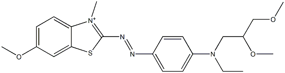 2-[[4-[(2,3-Dimethoxypropyl)ethylamino]phenyl]azo]-6-methoxy-3-methylbenzothiazol-3-ium