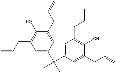 2,2',6,6'-Tetrakis(2-propenyl)[4,4'-(propane-2,2-diyl)diphenol] Structure