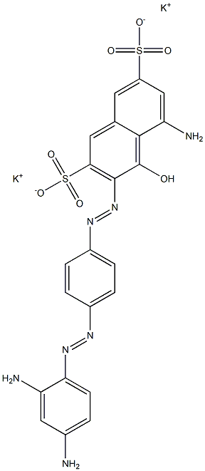 5-Amino-3-[p-(2,4-diaminophenylazo)phenylazo]-4-hydroxy-2,7-naphthalenedisulfonic acid dipotassium salt