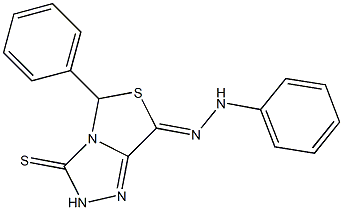 7-(2-Phenylhydrazono)-5-phenyl-7H-thiazolo[4,3-c]-1,2,4-triazole-3(2H)-thione