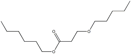 3-(Pentyloxy)propionic acid hexyl ester Struktur