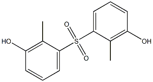 3,3'-Dihydroxy-2,2'-dimethyl[sulfonylbisbenzene] Structure