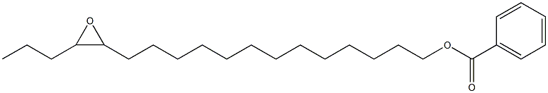 Benzoic acid 14,15-epoxyoctadecan-1-yl ester Structure