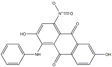 1-Anilino-2,6-dihydroxy-4-nitroanthraquinone Structure