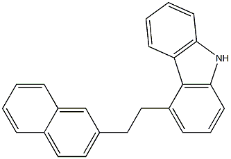 4-[2-(2-Naphthalenyl)ethyl]-9H-carbazole,,结构式
