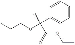 [S,(-)]-2-Phenyl-2-propoxypropionic acid ethyl ester Struktur