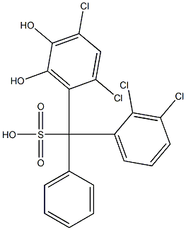 (2,3-Dichlorophenyl)(2,4-dichloro-5,6-dihydroxyphenyl)phenylmethanesulfonic acid