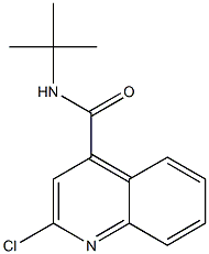 2-クロロ-N-tert-ブチルキノリン-4-カルボアミド 化学構造式