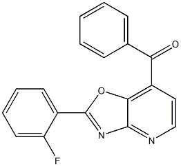 2-(2-Fluorophenyl)-7-benzoyloxazolo[4,5-b]pyridine 结构式