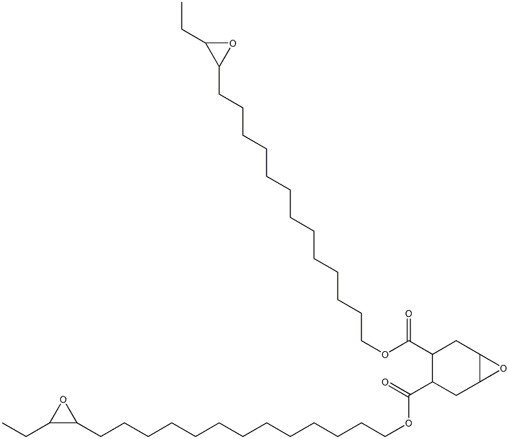 7-Oxabicyclo[4.1.0]heptane-3,4-dicarboxylic acid bis(14,15-epoxyheptadecan-1-yl) ester Structure