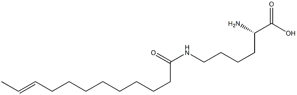 N6-(10-Dodecenoyl)lysine Struktur