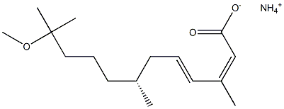 (2Z,4E,7R)-11-Methoxy-3,7,11-trimethyl-2,4-dodecadienoic acid ammonium salt|