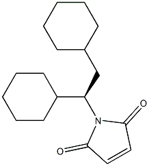 (+)-N-[(R)-1,2-Dicyclohexylethyl]maleimide Struktur