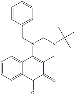 1-Benzyl-3-tert-butyl-1,2,3,4-tetrahydrobenzo[h]quinazoline-5,6-dione