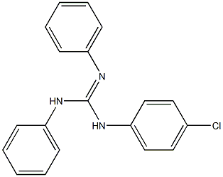 N-(4-Chlorophenyl)-N'-(phenyl)-N''-(phenyl)guanidine Struktur