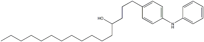 4-(4-Hydroxyhexadecyl)phenylphenylamine,,结构式