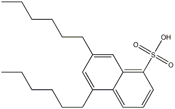 5,7-Dihexyl-1-naphthalenesulfonic acid,,结构式