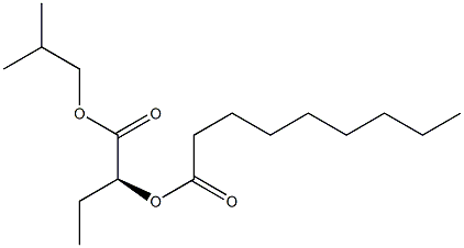 [S,(-)]-2-Nonanoyloxybutyric acid isobutyl ester Struktur