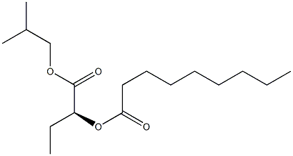 [S,(-)]-2-Nonanoyloxybutyric acid isobutyl ester Structure