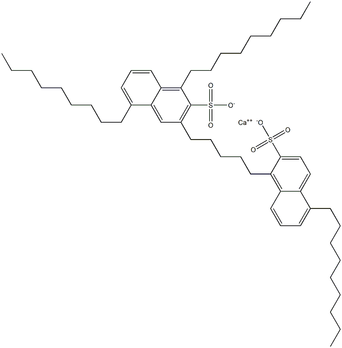 Bis(1,5-dinonyl-2-naphthalenesulfonic acid)calcium salt 结构式