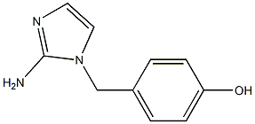 1-(4-Hydroxybenzyl)-1H-imidazol-2-amine,,结构式