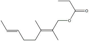 Propionic acid 2,3-dimethyl-2,6-octadienyl ester