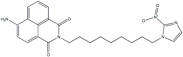 6-Amino-2-[9-(2-nitro-1H-imidazole-1-yl)nonyl]-1H-benzo[de]isoquinoline-1,3(2H)-dione|