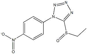 Ethyl 1-(4-nitrophenyl)-1H-tetrazol-5-yl sulfoxide