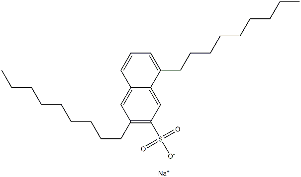 3,8-Dinonyl-2-naphthalenesulfonic acid sodium salt Structure