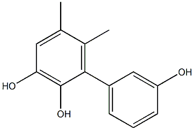 5,6-Dimethyl-1,1'-biphenyl-2,3,3'-triol,,结构式