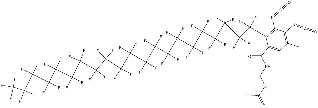 N-(Acetyloxymethyl)-2-(tritetracontafluorohenicosyl)-3,4-diisocyanato-5-methylbenzamide