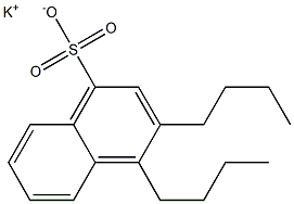 3,4-Dibutyl-1-naphthalenesulfonic acid potassium salt Structure