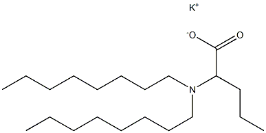 2-(Dioctylamino)valeric acid potassium salt Structure