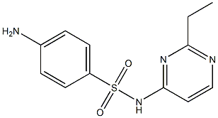 4-Amino-N-(2-ethyl-4-pyrimidinyl)benzenesulfonamide Structure