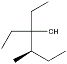 [R,(+)]-3-Ethyl-4-methyl-3-hexanol 结构式