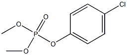 Phosphoric acid dimethyl 4-chlorophenyl ester,,结构式