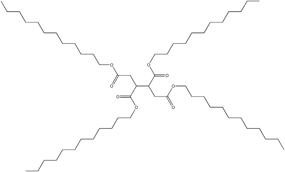 1,2,3,4-Butanetetracarboxylic acid tetradodecyl ester Structure