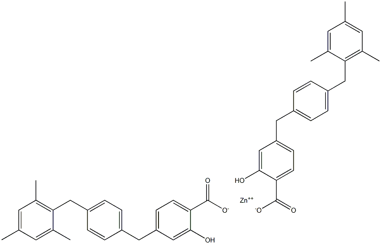 Bis[4-[4-(mesitylmethyl)benzyl]salicylic acid]zinc salt