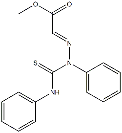  (2,4-Diphenylthiosemicarbazono)acetic acid methyl ester