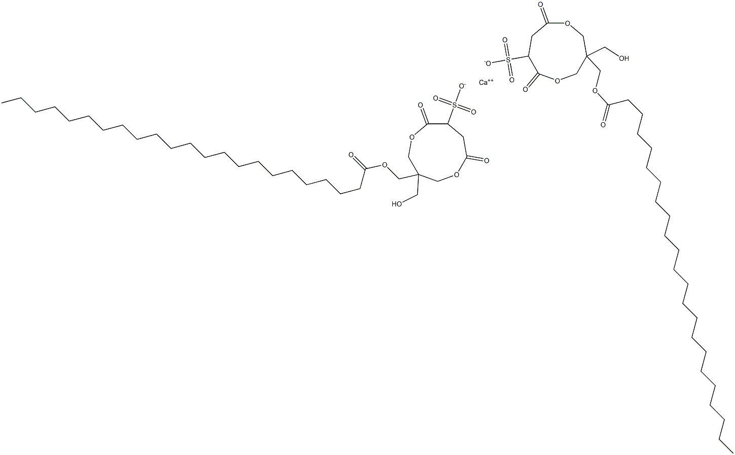 Bis[1-(1-oxotricosyloxymethyl)-1-(hydroxymethyl)-4,7-dioxo-3,8-dioxacyclononane-6-sulfonic acid]calcium salt