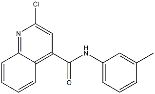 2-クロロ-N-(3-メチルフェニル)キノリン-4-カルボアミド 化学構造式