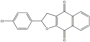 2-(4-Chlorophenyl)-2,3-dihydronaphtho[2,3-b]furan-4,9-dione