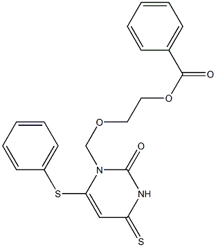 3,4-Dihydro-1-[(2-benzoyloxyethoxy)methyl]-6-phenylthio-4-thioxopyrimidin-2(1H)-one|