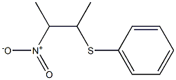 2-ニトロ-3-(フェニルチオ)ブタン 化学構造式