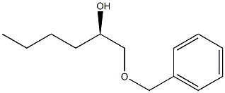 (2R)-1-(ベンジルオキシ)ヘキサン-2-オール 化学構造式