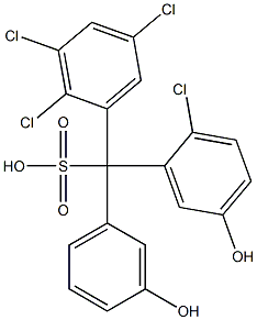 (2-Chloro-5-hydroxyphenyl)(2,3,5-trichlorophenyl)(3-hydroxyphenyl)methanesulfonic acid